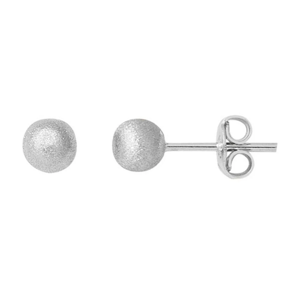 14K BEYAZ TOP KÜPE